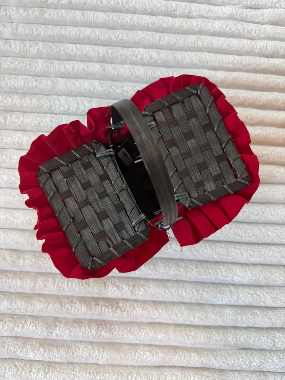 Spirit Red and Black Little Red Riding Hood Costume with Gingham Dress and Hood